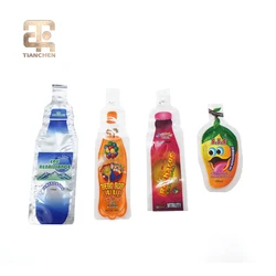 Hot Selling Fruit Mango Shaped Transparent fruit juice plastic soft tube bag for ice pop Liquid Juice Plastic Packaging Bags