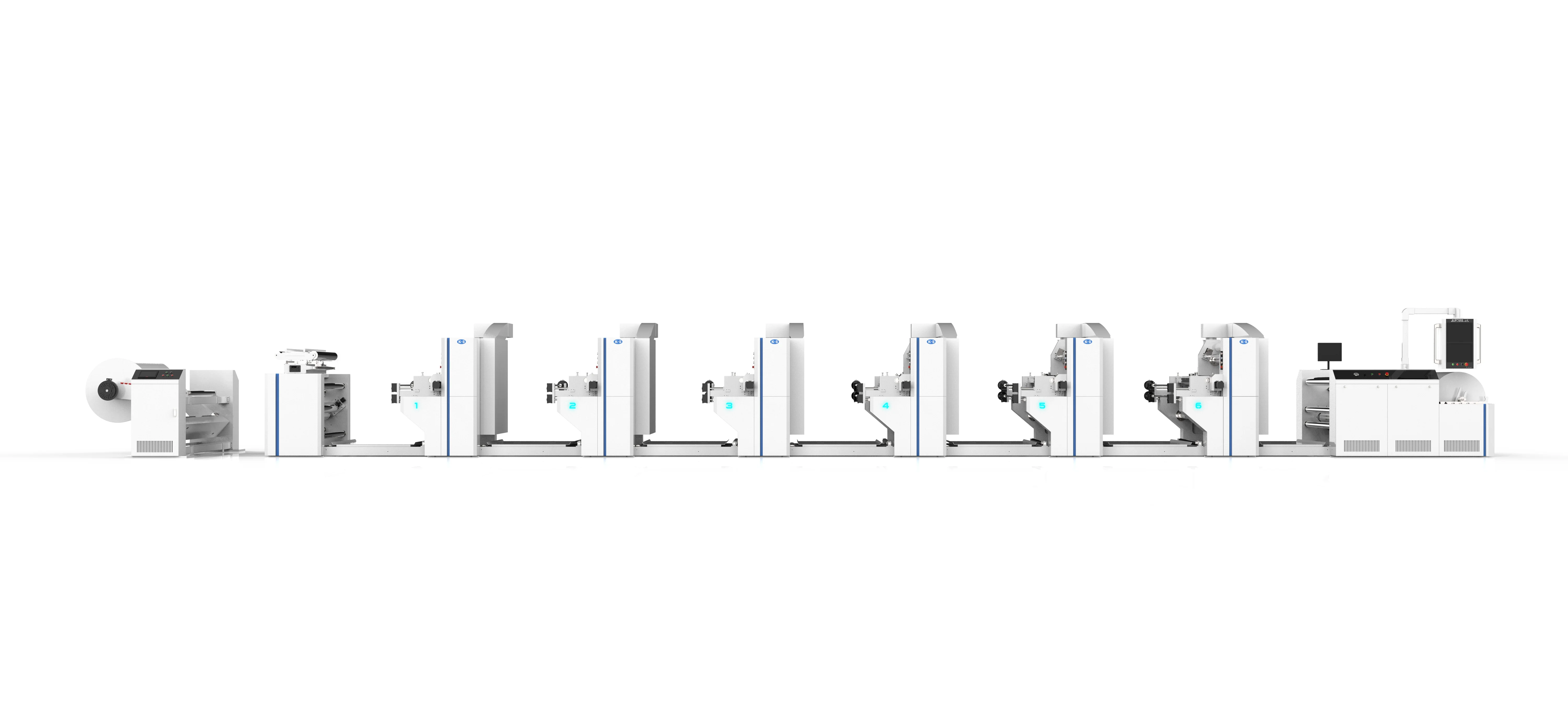 6 Color Unit Type Paper Bag Roll Flexographic/Flexo Printing Machine