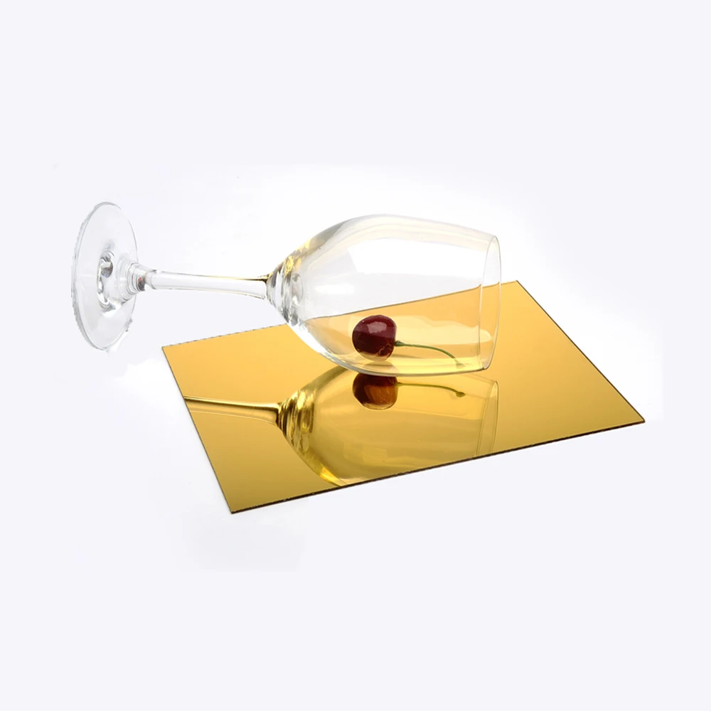 Wholesale High Quality Flexible Gold or Sliver Mirror Plastic Acrylic Sheet