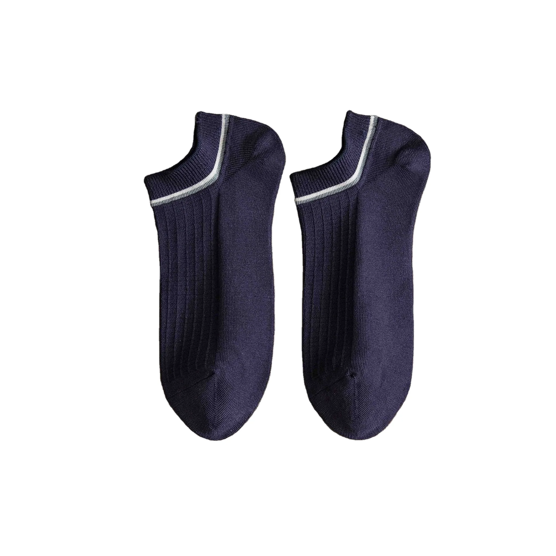 Everyday Casual Sweat Absorbent Ankle Socks Set Solid Plain Color Men Breathable Bamboo Cotton Socks