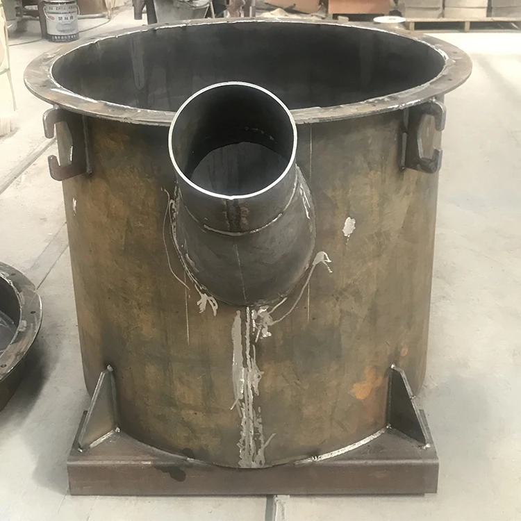 forklift and crane lift cast ladle liquid aluminum casting ladle