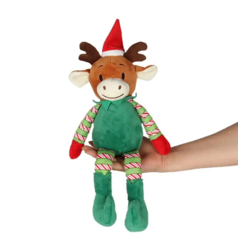 2024 New Custom Christmas Plush Dolls Santa Claus Snowman Elk Penguin Christmas Soft Toy For Xmas Gifts