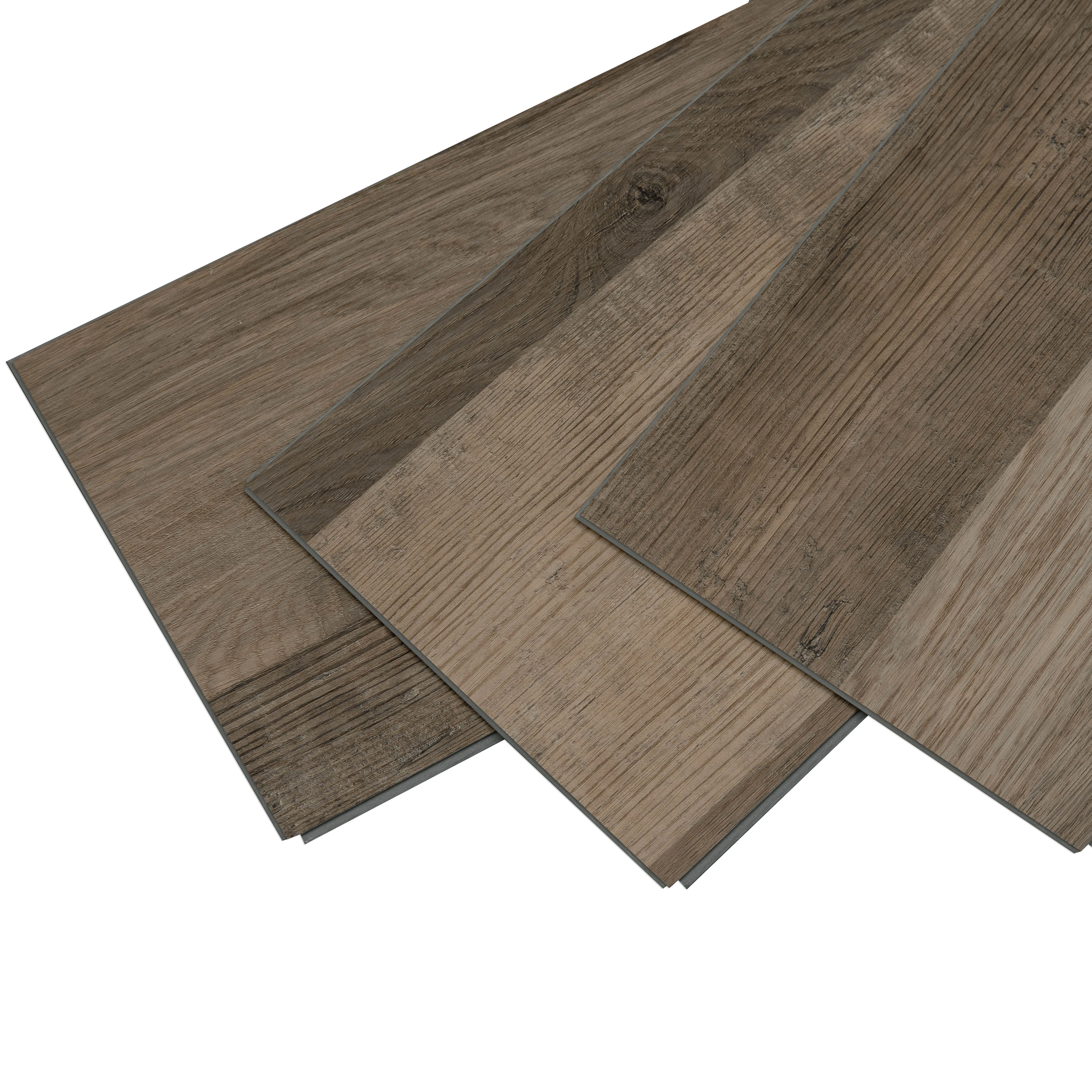 Click Rigid Core Vinyl Plank SPC Plastic Flooring Waterproof 8mm PVC Modern Garage Floor Tiles Indoor Plastic Tiles Gold Lion