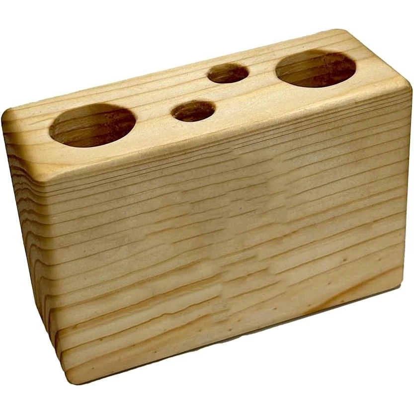 Wooden desktop pencil holder Crayons Desktop office pencil holder Wooden gift