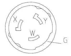 50 Amp Heavy Duty  Temp Power Generator Shore Power Extension Cord Adapter with Twist Lock