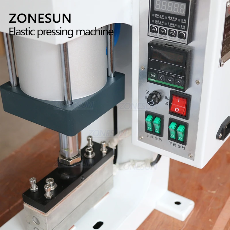 ZONESUN ZY-819G  High Frequency Semi Automatic Shoelace Hot Stamping Creasing Leather Embossing Machine Heat Press Machine