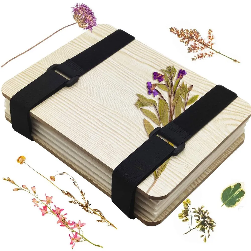 Pressed Flowers Outdoor Leaning Tool Nature Plant Kits DIY Full Set Leaf&Flower Press Instruction Include DIY Art for Children
