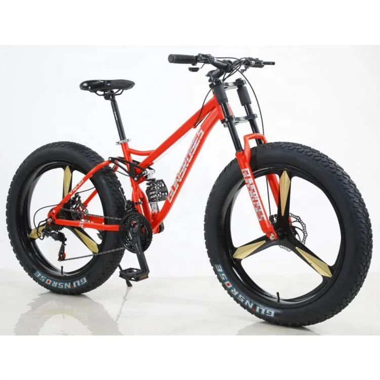 Tianjin factory fat bikes fat tire 26x4.0 snow bicycle cycles mountain bicycle 26 inch high carbon steel frame