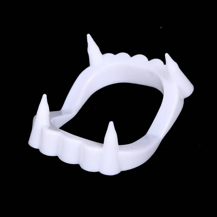 Suitable Halloween Festival Support Customized Size Plastic Denture Teeth Vampire Fang