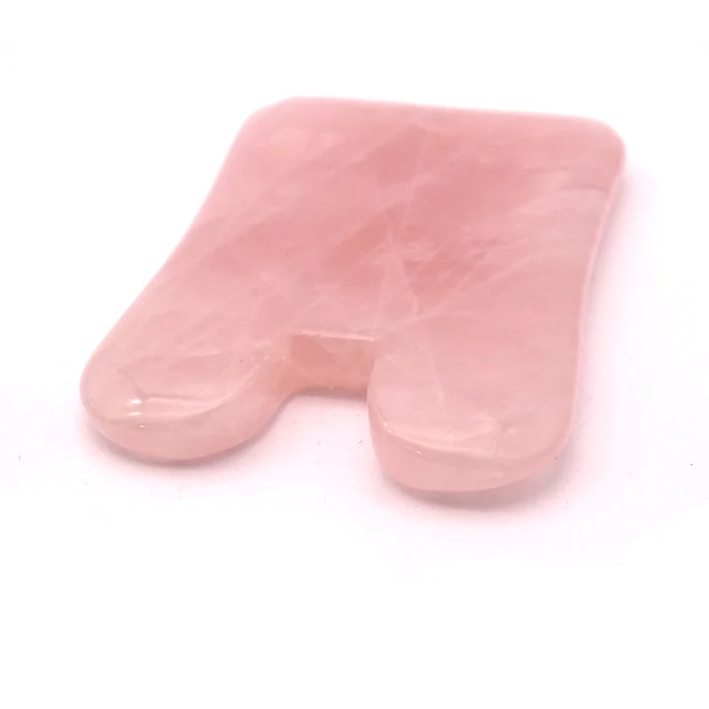 Hot Selling Natural Rose Quartz Gua Sha Rose Quartz Guasha Stone for Facial Care and Beauty