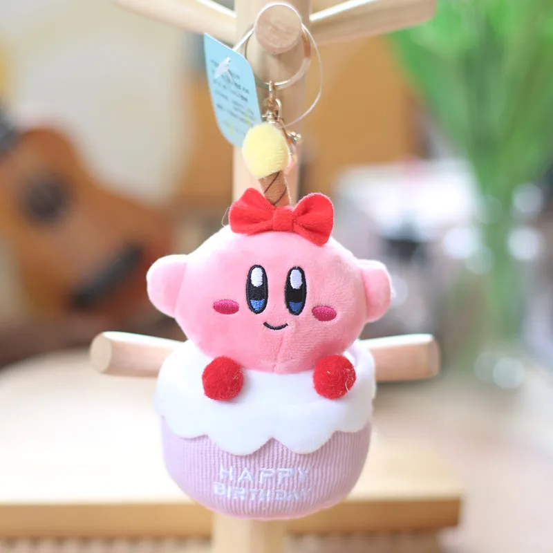 Soft Plush Toys High Quality Cute Cartoon Kirby Kuromi Cinnamoroll Doll Pendant Keychain Custom Accessories Children Stuffed Toy