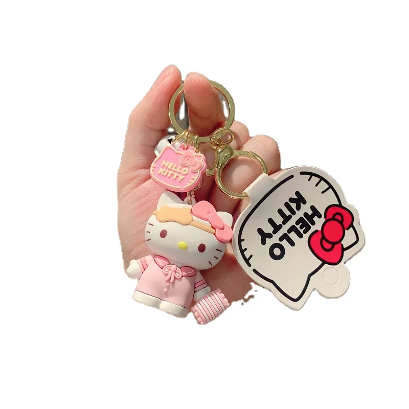 2024 High Quality Sanrio Hello Kitty Keychain Women Girl Bag Car Key chain under dollar Hello Kitty Accessories kawaii
