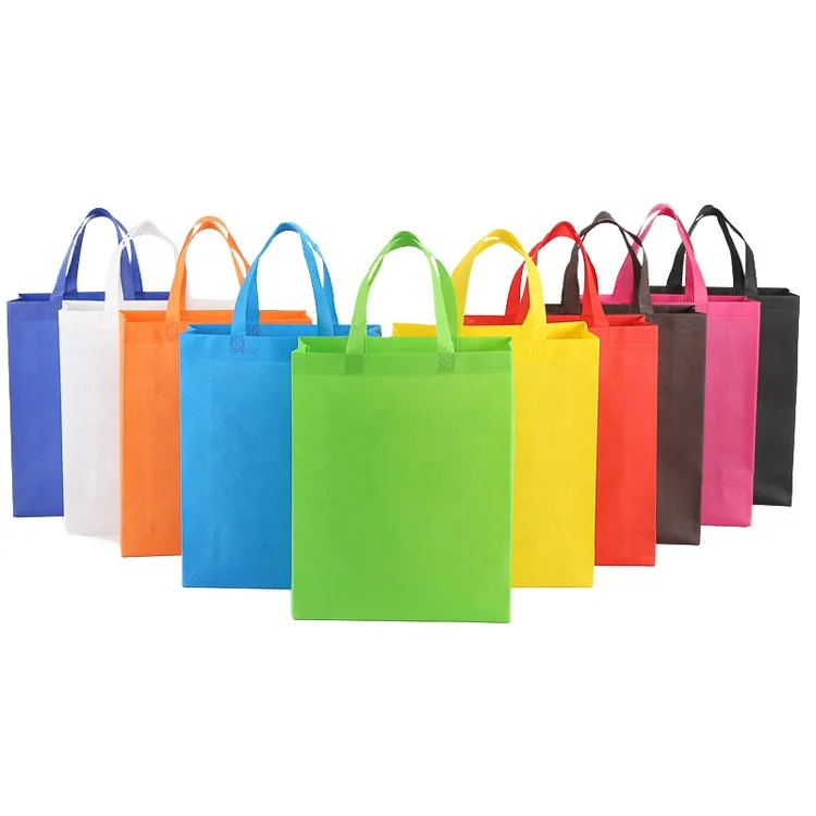 
Ready to ship stock size non-woven eco bags nonwoven shopping bag in 72gsm non woven 