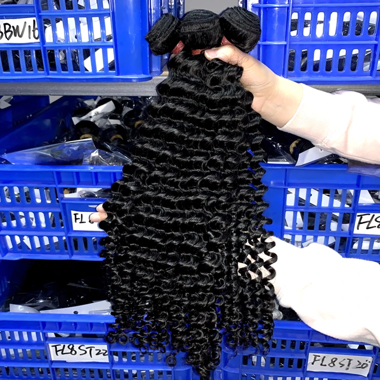 Wholesale Factory Malaysian Curly Hair Vendor Unprocessed Human Deep Curly, guanzhou gs company 100% virgin human hair