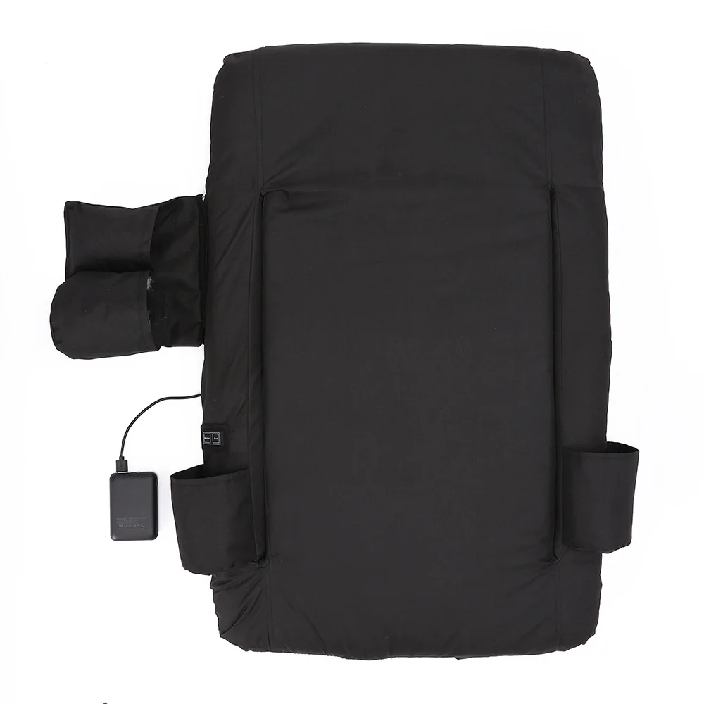 Portable USB Heated Stadium Seat Chair Waterproof Reclining Folding Bleacher for Beach Fishing Bleachers Outdoor Camping