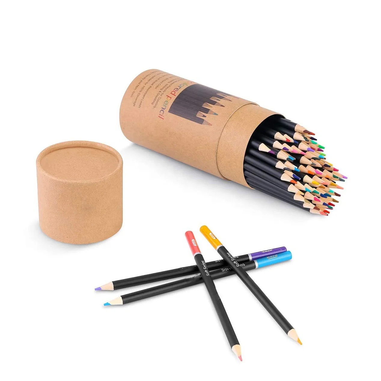 72pack colour pencil set professional colored pencils for children and artist