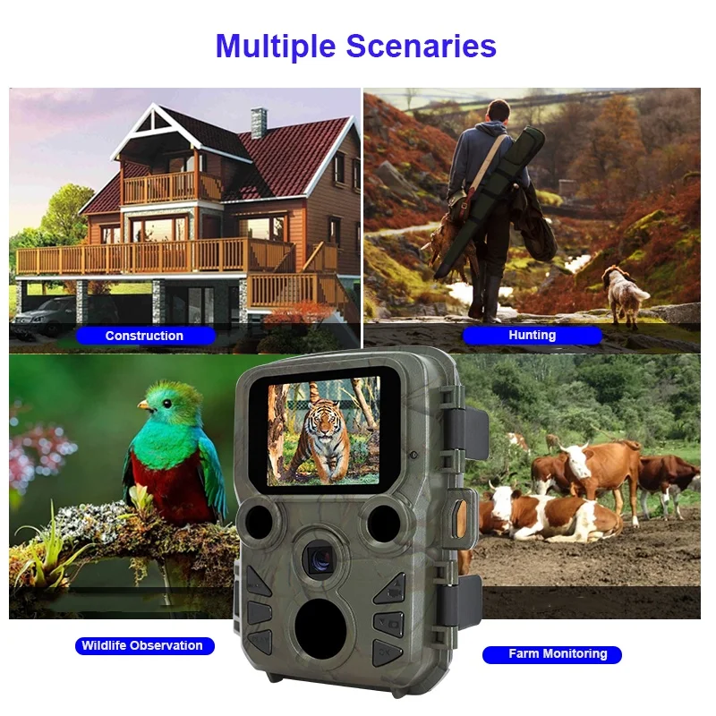 Outdoor Compact Hunting Trail Camera Night Trap Wild Animal Observation Deer Cams Wildlife Surveillance Camera for Home Security