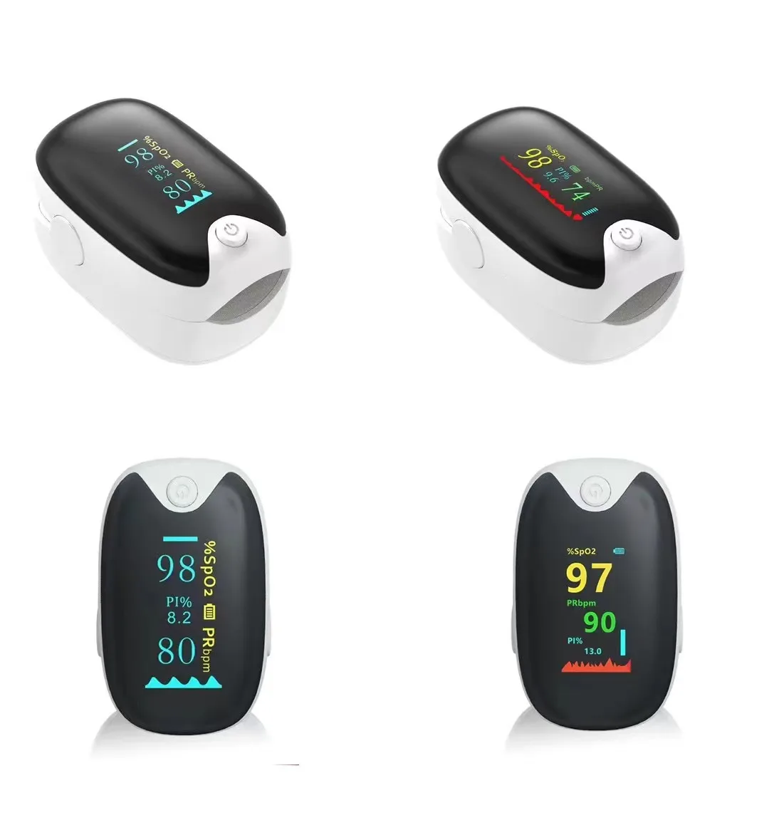 Portable Blood Oxygen Monitor Saturation Finger Sleep Baby Monitoring Handheld Digital Oxy Meter Adult Fingertip Pulse Oxymeters