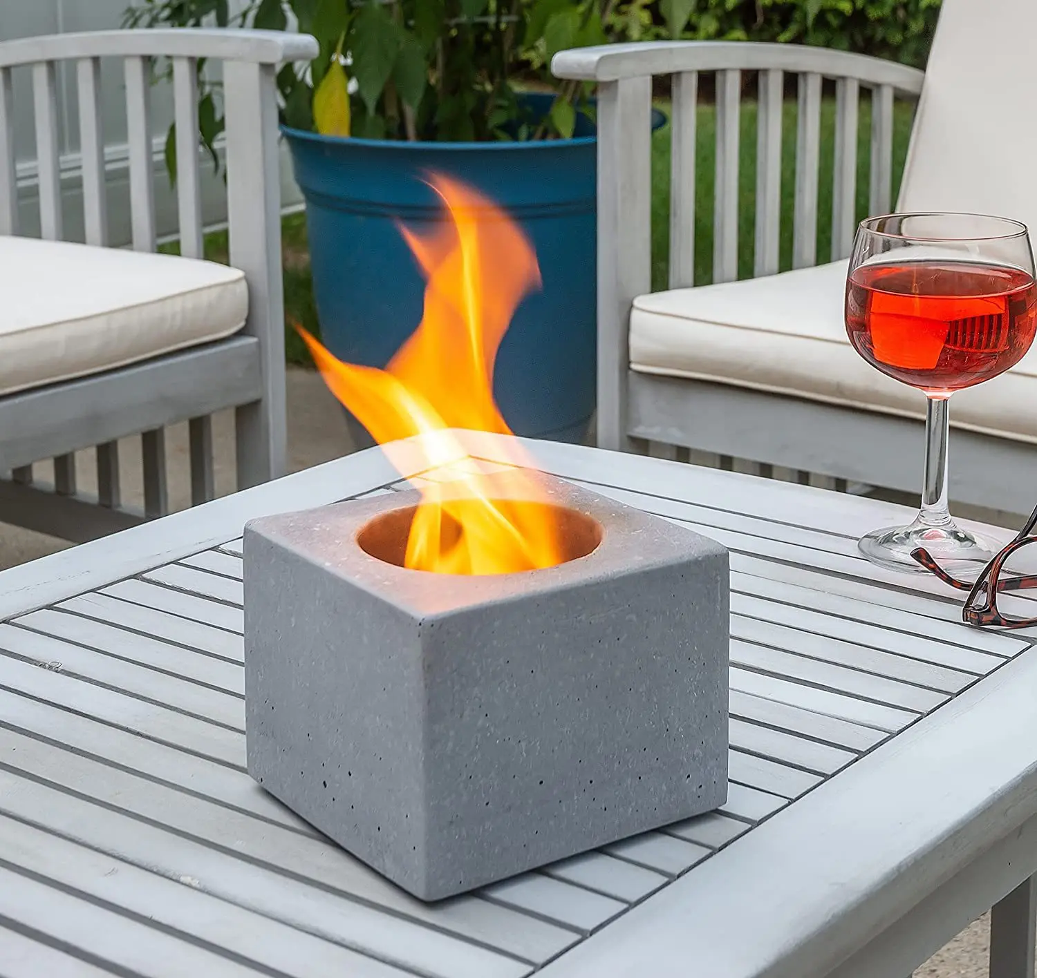 new marble indoor modern tabletop concrete cement fireplace portable heater fire bowl outdoor table top fire pit
