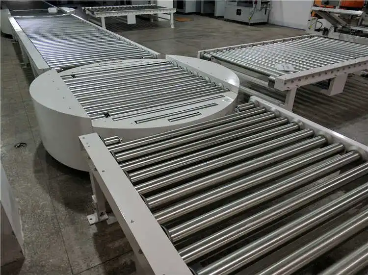 Pallet Roller Chain Plate turntable Truck Loading Conveyor