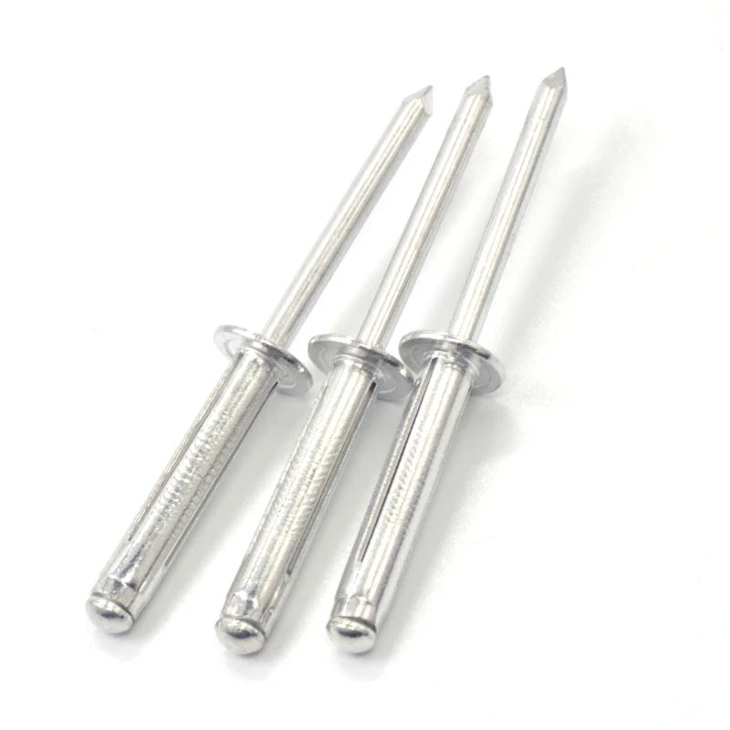 Лидер продаж, высококачественные алюминиевые гвозди из нержавеющей стали с заклепками, открытые алюминиевые купольные головки, поп-заклепки