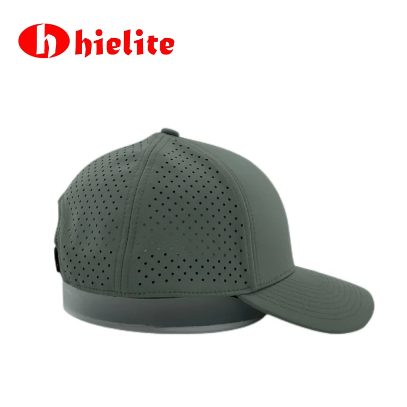 Adjustable Flat Customize Hip Hop Hats  Blank  green custom  quick dry snapback trucker sombreros laser cut cap