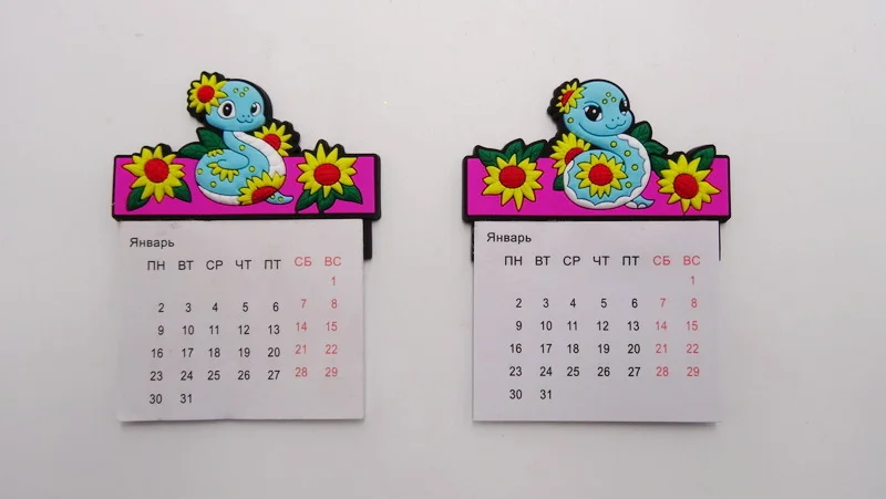 3D Fridge Mini Magnet Calendar Snake Gift Souvenirs Rubber Refrigerator Magnet