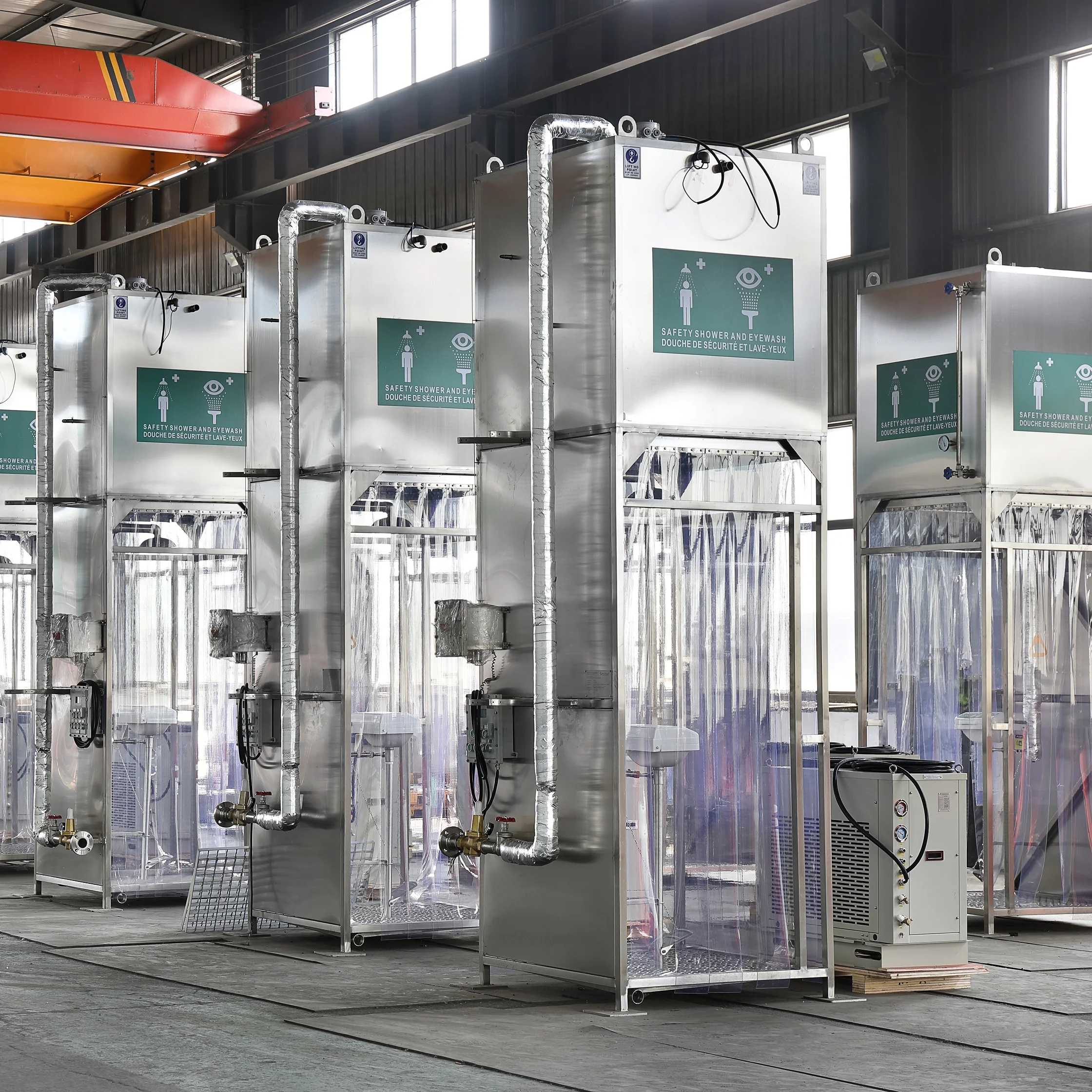 Intelligent Emergency eye washer and shower station