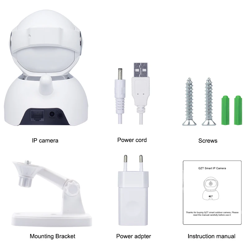 QZT HD 1080P Wireless Smart CCTV Camera Motion Detection Home Security Camera IP