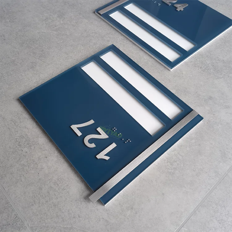 YIYAO school indoor sign plate office door number