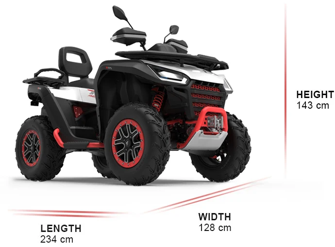 Оптовая продажа 2021 новый дизайн сигвей оригинальный короткий-Snarler ATV S 4-тактный одноцилиндровый для взрослых 4x4 Atv Quad Bike 570cc