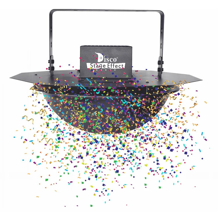 Romantic floating hanging wedding theater paper confetti effect machine