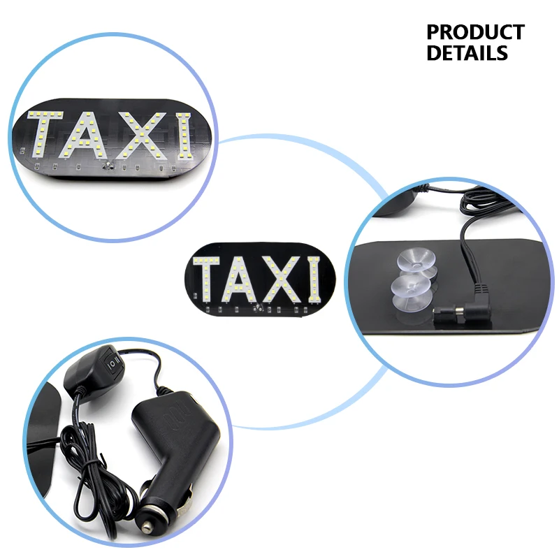 Hight quality car taxi light  2835 45smd led taxi top light roof light for car