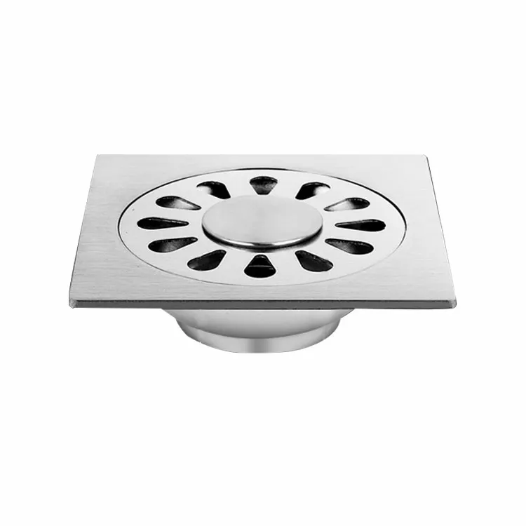 Высококачественная Скрытая квадратная Сливная крышка из нержавеющей стали 304 с защитой от запаха для ванной и душа, напольный слив из малайзии