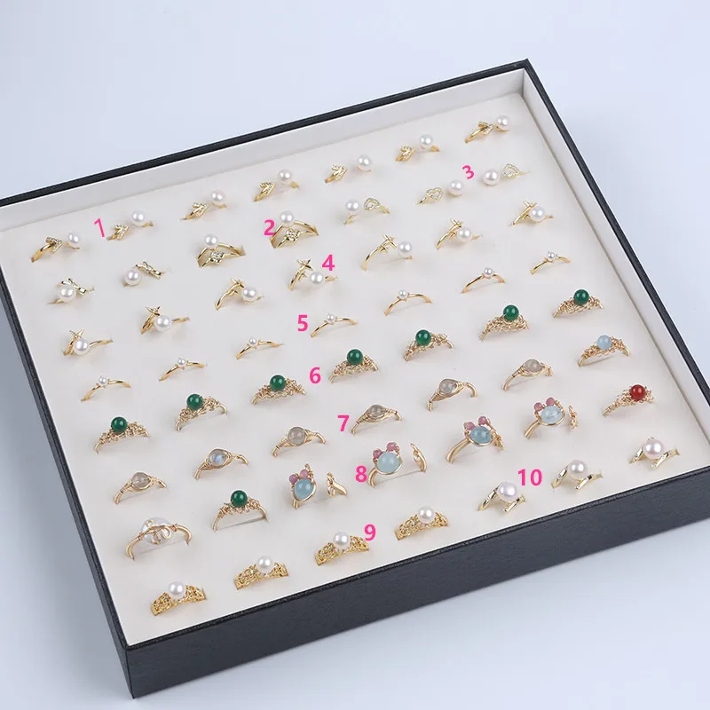 Fashion  Simple Jewelry  Natural Freshwater Pearl Ring For Girls and Women