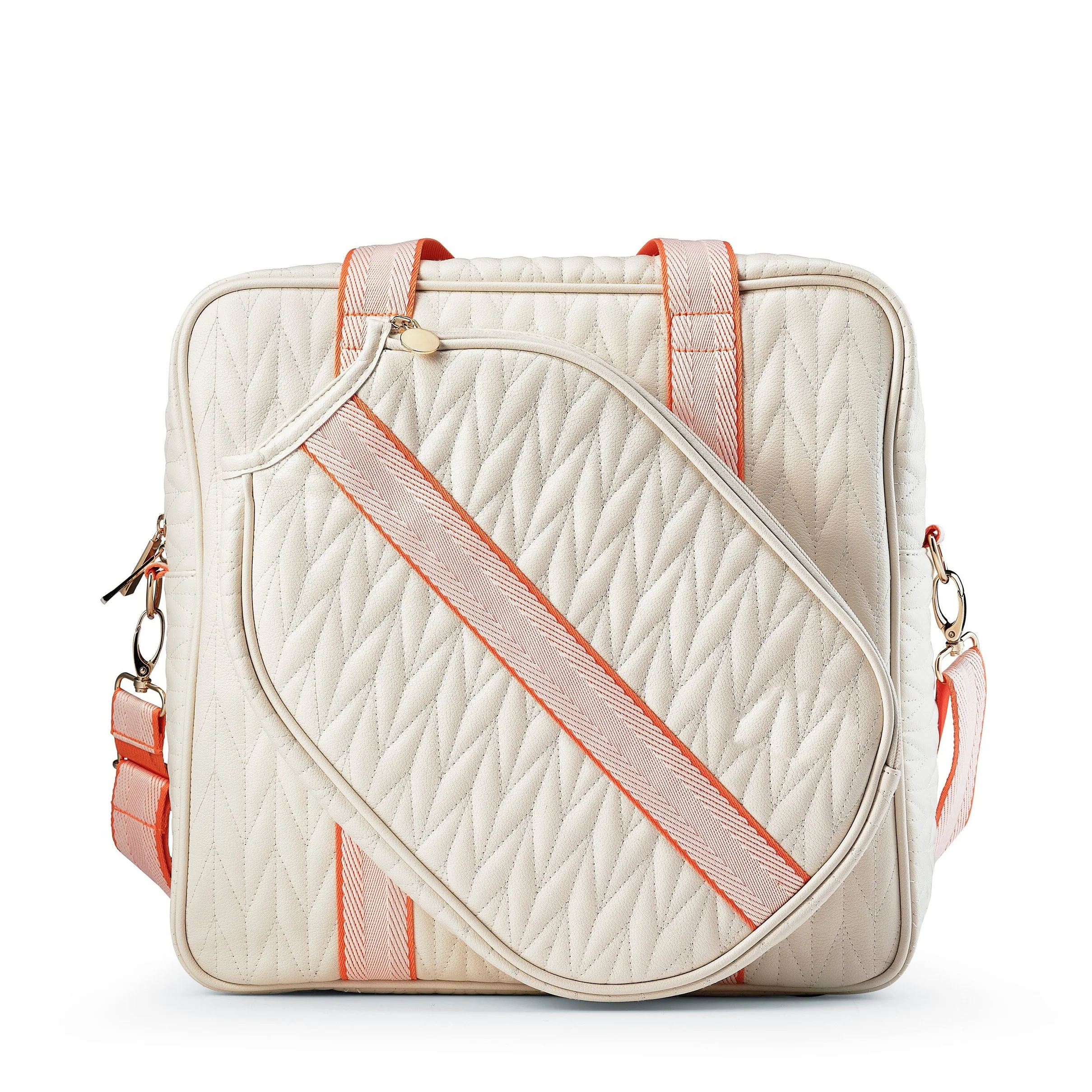 Fashion Women Quilted Sports PU Tennis Pickle Ball Bag Racket Tennis Paddle Tote Carry Bag Pickleball Paddle Sling Bag