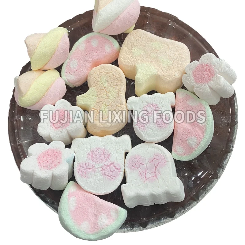 High quality whole Freeze Dried candy coated strawberries Freeze Dried marshmallow