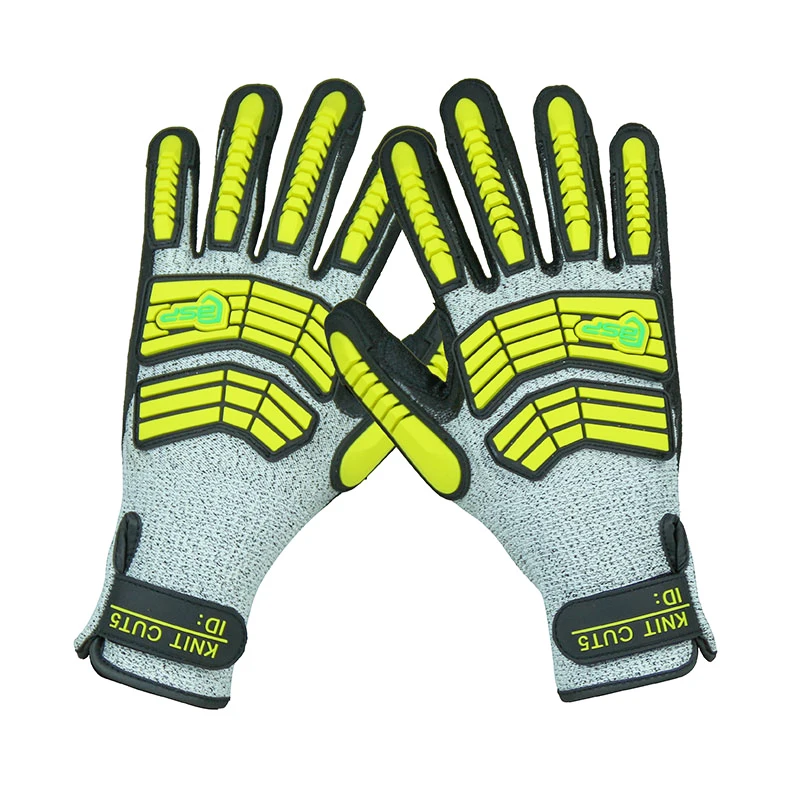 Blue Shield Anti Impact Cut Resistant Gloves Cut Level 4 Impact Resistant HPPE Gloves