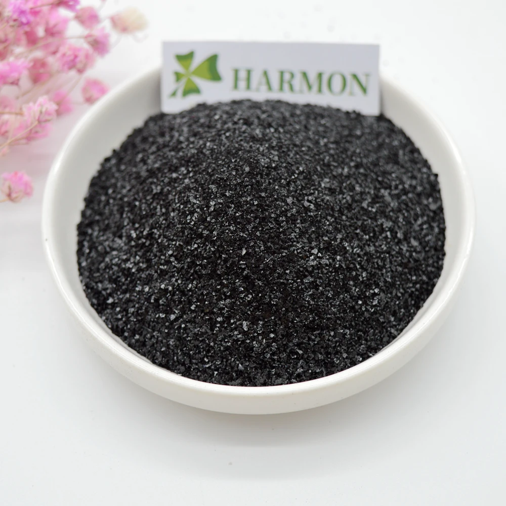 Заводская горячая Распродажа блестящая хлопья супер ГУМАТ калия 98% удобрение 100% водорастворимое 85% 90% Ph