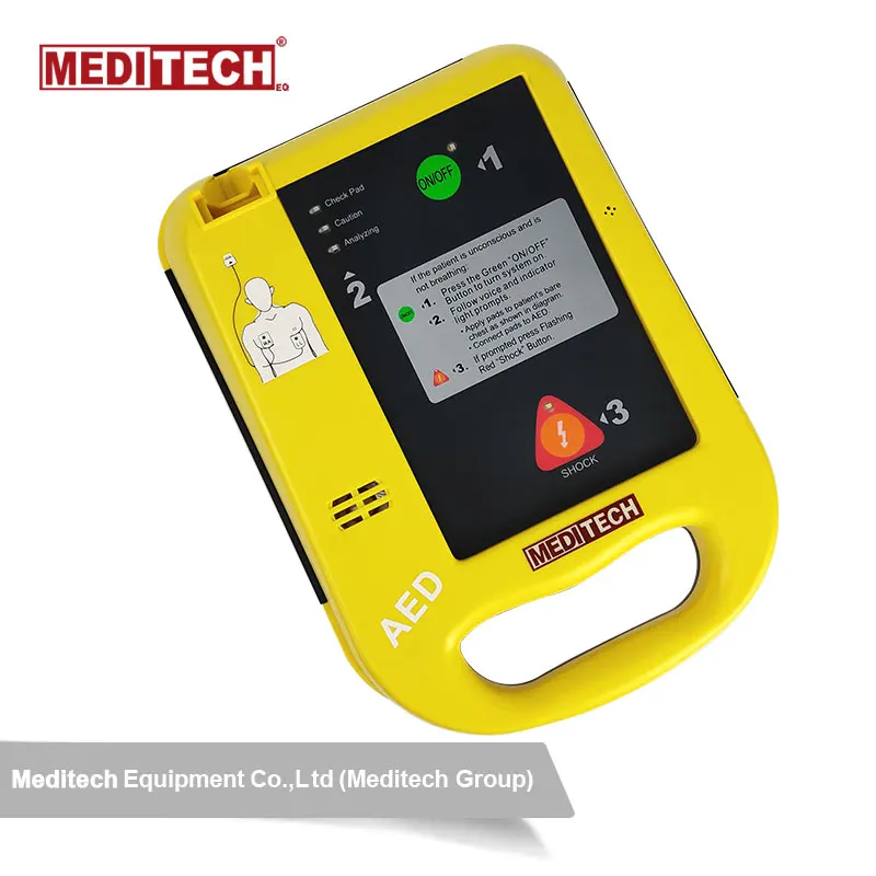 Портативный дефибриллятор Meditech Defribilator AED, Автоматический Внешний Дефибриллятор, дешевый дефибриллятор с поддержкой CE