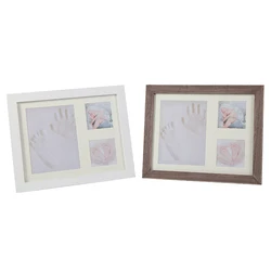 Newborn Keepsakes Photo Frame Clay baby foot printing baby handprint and footprint makers kit for mother day gifts