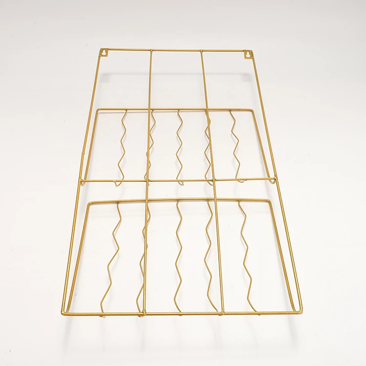 Hot selling wire storage basket portable rack for library books and newspapers