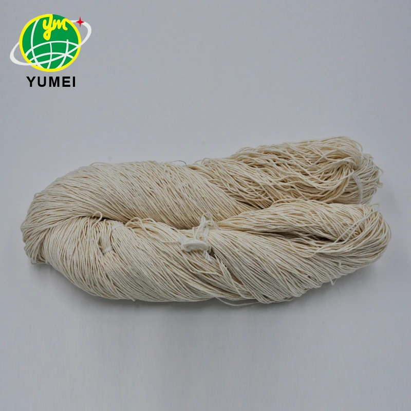China factory Natural 100% mulberry spun silk  knitting yarn dull silk carpet yarn in hanks