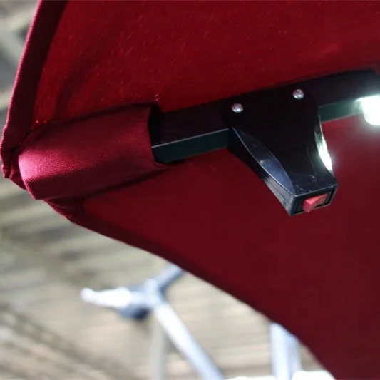 
Wholesale Outdoor Hanging Beach Solar Led Patio Umbrella Light Parasol Lamp Garden Leisure Control Solar Charger Panel Umbrella 
