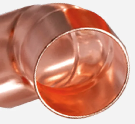Copper pipe fittings 45 degree elbow T2 straight pipe coil connection fittings refrigeration fittings