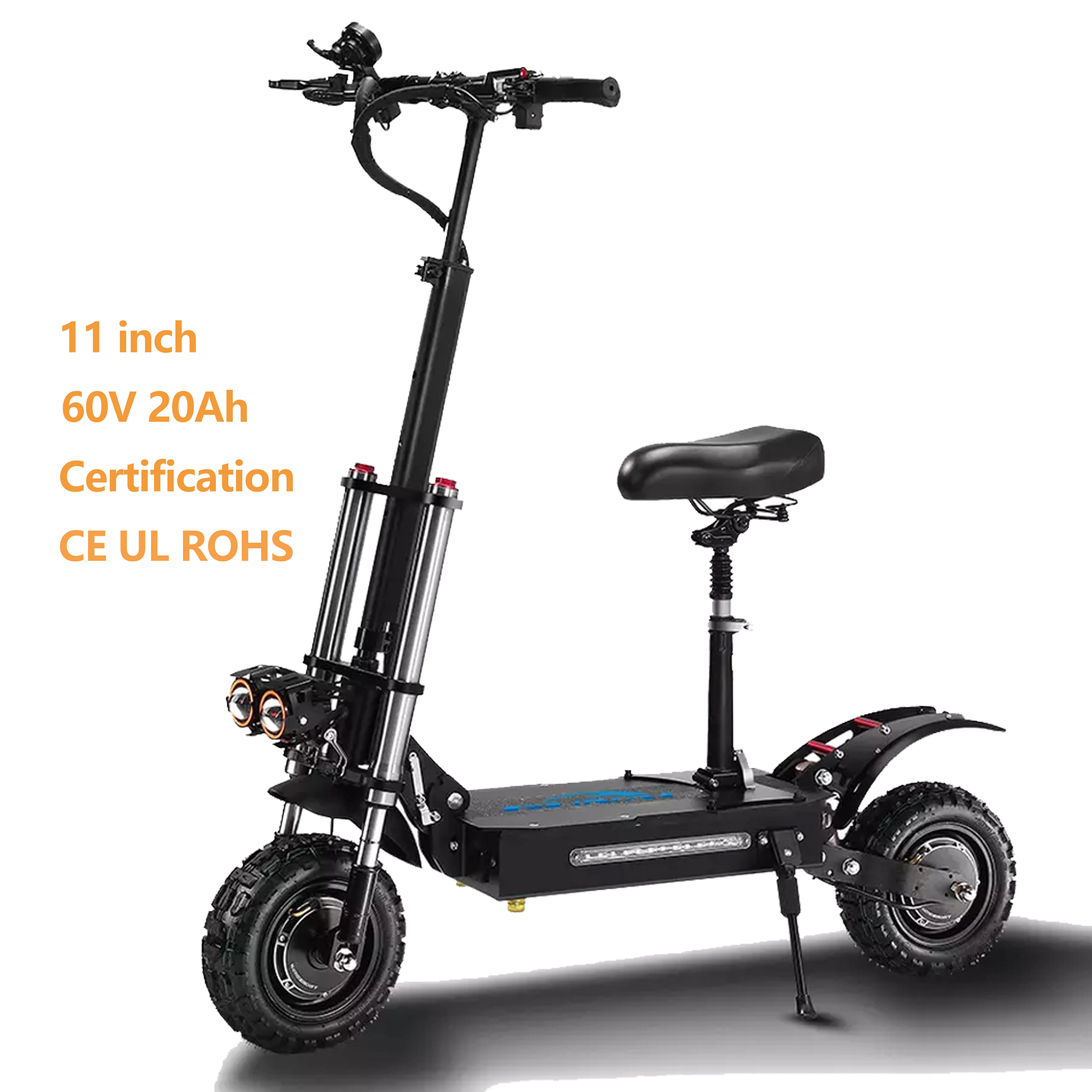 11inch 5600W motor power 60V45A EU USA Warehouse  Electric Scooter Foldable electric scooter with high power motor