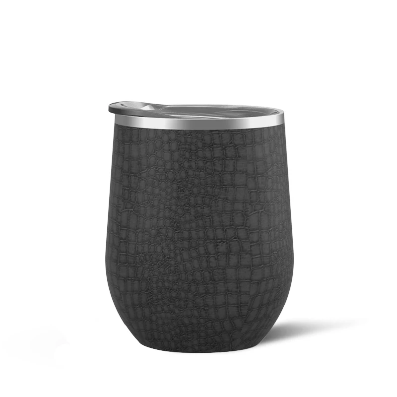 Wholesale free sample sublimation stainless steel mug reusable cups with lids coloured tumbler red wine  tumbler