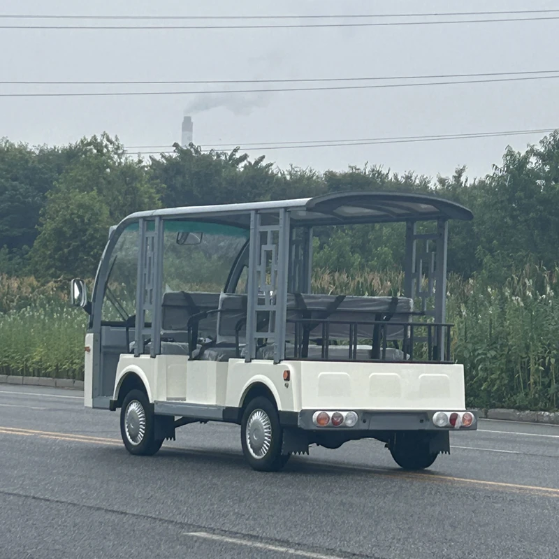 SC8O type 8-passenger open sightseeing car with three rows forward