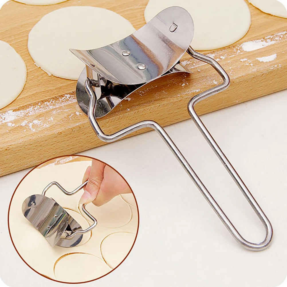 Manual Stainless Steel dough cutter rounder  Dumplings Skin Maker Dumpling Mold Dough Cutter