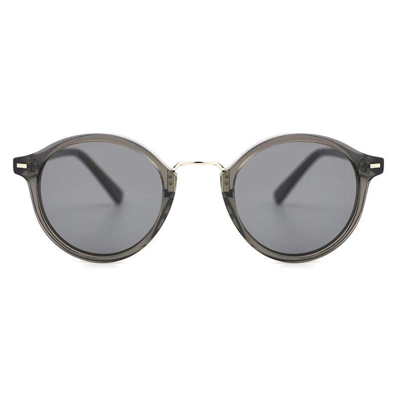 High end custom logo round vintage latest sun glasses eyewear BIO acetate polarized sunglasses for ladies 2022